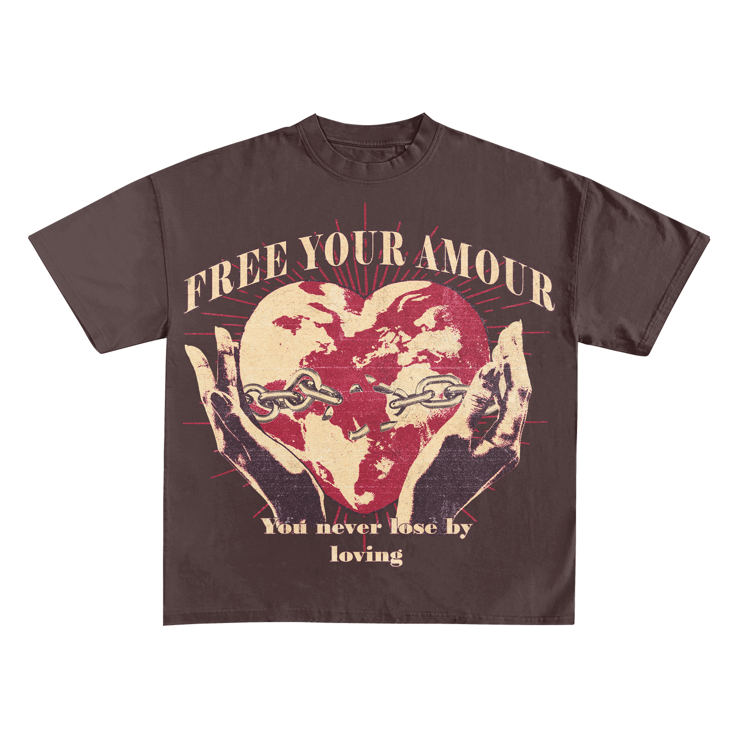 Brown Free Your Amour Shirt