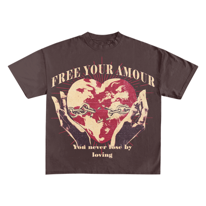 Brown Free Your Amour Shirt