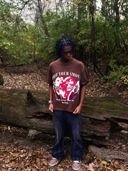 Brown Free Your Amour Shirt